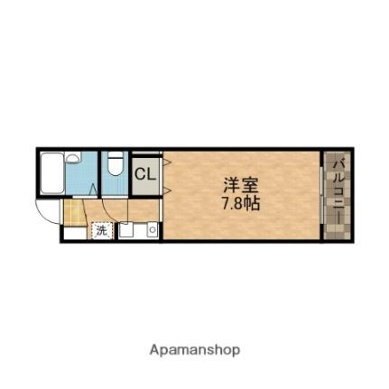 アビタシオンＦ ｜大阪府茨木市東奈良３丁目(賃貸マンション1R・2階・20.44㎡)の写真 その2