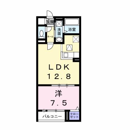 ツイテールII 102｜大阪府茨木市西豊川町(賃貸アパート1LDK・1階・46.07㎡)の写真 その2