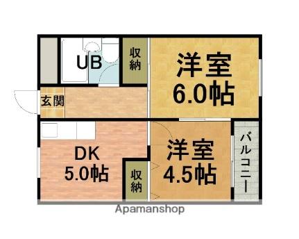 大阪府豊中市北条町４丁目(賃貸マンション2K・3階・34.02㎡)の写真 その2