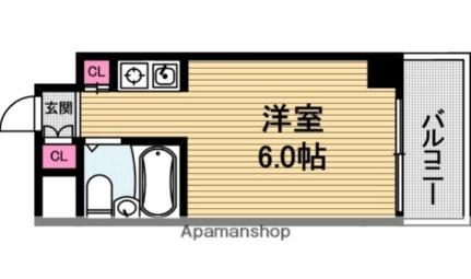 パレダイト谷町 206｜大阪府大阪市中央区谷町６丁目(賃貸マンション1R・4階・17.00㎡)の写真 その2