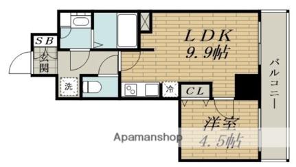 ＴＯＰＡＺ江坂 406｜大阪府吹田市垂水町３丁目(賃貸マンション1LDK・4階・37.74㎡)の写真 その2