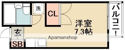 大阪府茨木市南春日丘５丁目（賃貸アパート1R・2階・22.27㎡） その2