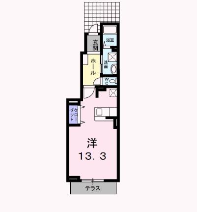 シーサイドナカノ 103 ｜ 大阪府泉南市岡田６丁目（賃貸アパート1R・1階・34.48㎡） その2