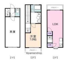 大阪府阪南市石田（賃貸一戸建1LDK・3階・58.41㎡） その2