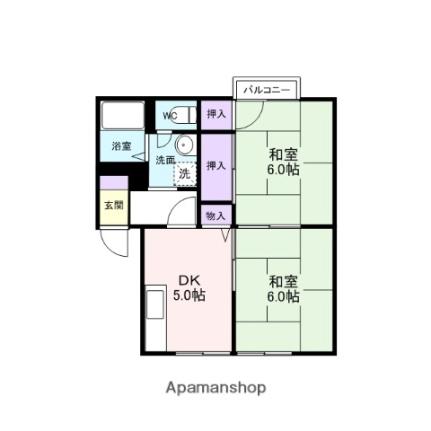 ハイツ小鯛 103｜大阪府阪南市下出(賃貸アパート2DK・1階・40.10㎡)の写真 その2