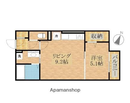 ラ・フォンテ久米田 ｜大阪府岸和田市小松里町(賃貸アパート1LDK・1階・35.74㎡)の写真 その2