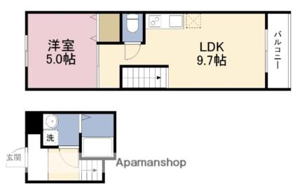 大阪府大阪市天王寺区生玉寺町(賃貸アパート1LDK・2階・38.33㎡)の写真 その2