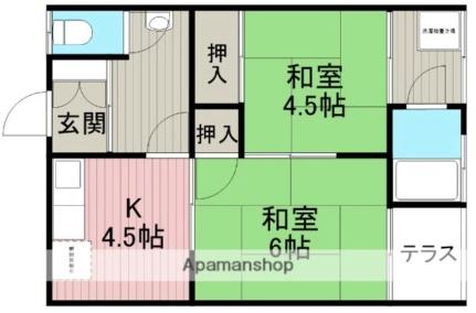 田園荘南棟 ｜大阪府豊中市螢池南町３丁目(賃貸アパート2K・1階・37.00㎡)の写真 その2