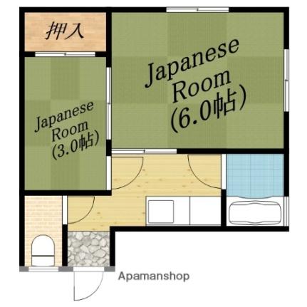 白玉マンション ｜大阪府大阪市旭区中宮４丁目(賃貸間借り2K・3階・25.90㎡)の写真 その2