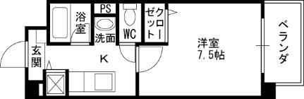 プレスト梅ノ木 203｜兵庫県伊丹市梅ノ木１丁目(賃貸マンション1K・2階・24.94㎡)の写真 その2