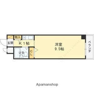 タケダビル95 403｜兵庫県西宮市津門呉羽町(賃貸マンション1R・4階・23.80㎡)の写真 その2