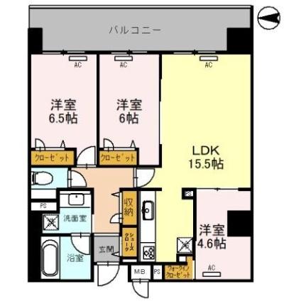 （仮）西宮北口　深津町プロジェクト 901｜兵庫県西宮市深津町(賃貸マンション3LDK・9階・74.30㎡)の写真 その2