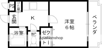 ステラハウス4－1100 1106｜兵庫県西宮市門前町(賃貸アパート1K・2階・19.84㎡)の写真 その2