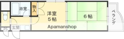 大阪府東大阪市小阪本町１丁目(賃貸マンション2K・3階・25.00㎡)の写真 その2