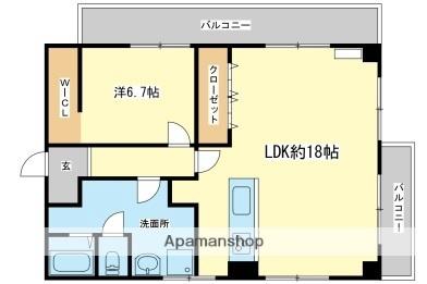 コーポラスエル 402｜兵庫県姫路市神子岡前１丁目(賃貸マンション1LDK・4階・48.00㎡)の写真 その2