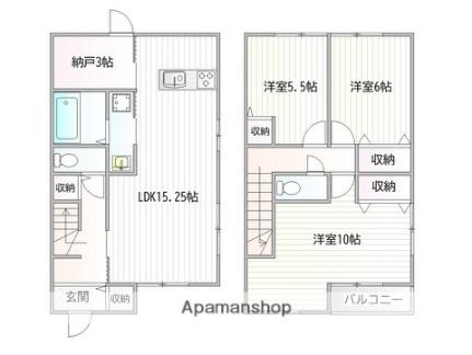 堂本一戸建 1 ｜ 兵庫県たつの市龍野町堂本（賃貸一戸建3LDK・2階・99.10㎡） その2