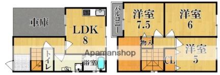 レスポワール法蓮  ｜ 奈良県奈良市法蓮町（賃貸テラスハウス3LDK・1階・69.90㎡） その2