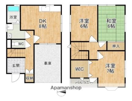 奈良県奈良市法蓮町（賃貸一戸建3DK・2階・89.44㎡） その2