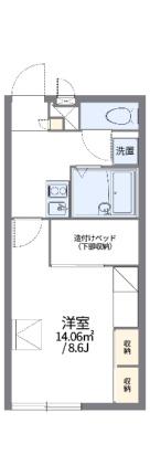 レオパレス紀ノ川 206｜和歌山県和歌山市栄谷(賃貸アパート1K・2階・23.18㎡)の写真 その2