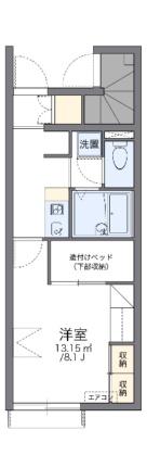 レオパレスレイズ 110｜和歌山県和歌山市木ノ本(賃貸アパート1K・1階・23.61㎡)の写真 その2