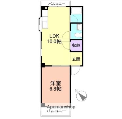 ロイヤルコーポ琴の浦II 3-E｜和歌山県和歌山市毛見(賃貸マンション1LDK・3階・32.60㎡)の写真 その2