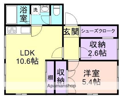 ラ．サルデーヌ 222｜和歌山県和歌山市本脇(賃貸アパート1SLDK・2階・46.80㎡)の写真 その2