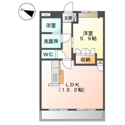 コンフォース21 307｜和歌山県和歌山市田尻(賃貸マンション1LDK・3階・45.63㎡)の写真 その2