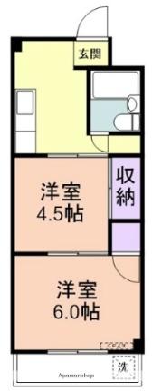 和歌山県和歌山市木ノ本(賃貸マンション2K・3階・30.90㎡)の写真 その2