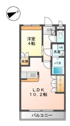 エバーレジダンス 112 ｜ 鳥取県鳥取市江津（賃貸アパート1LDK・1階・36.00㎡） その2