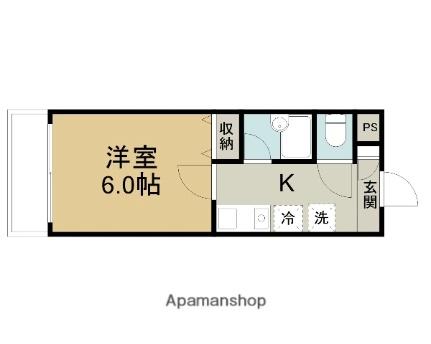 グランステージ 206｜鳥取県鳥取市西品治(賃貸マンション1K・2階・22.58㎡)の写真 その2