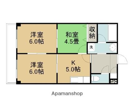 サウスグランデ 103｜鳥取県鳥取市興南町(賃貸マンション3K・1階・42.58㎡)の写真 その2