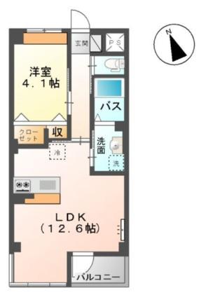 ヴェール・ムース南安長 307｜鳥取県鳥取市南安長２丁目(賃貸マンション1LDK・3階・40.99㎡)の写真 その2