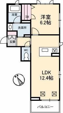 カーサ・グリナージュ東津田 201｜島根県松江市東津田町(賃貸マンション1LDK・2階・43.91㎡)の写真 その2