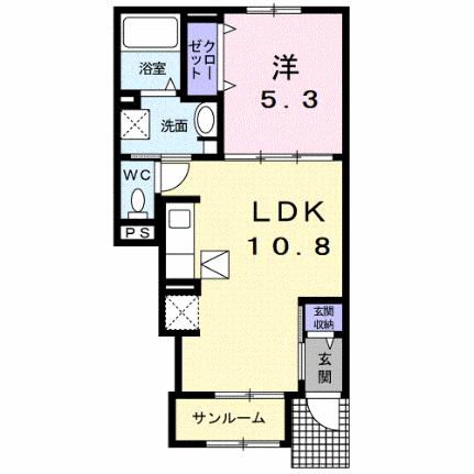Ｊーシャモニー　スロープ　II 102｜島根県松江市坂本町(賃貸アパート1LDK・1階・40.07㎡)の写真 その2