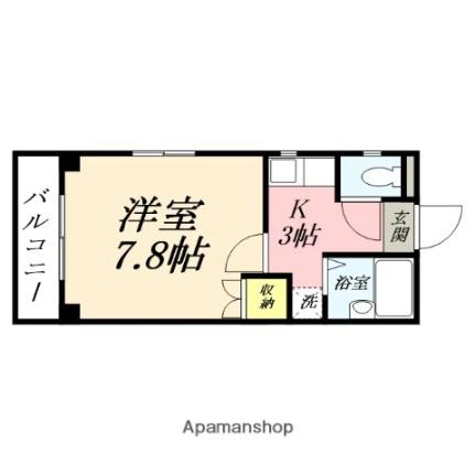 ウイング東島田 305｜岡山県岡山市北区東島田町２丁目(賃貸マンション1K・3階・23.60㎡)の写真 その2