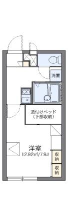 レオパレスコンフォール石橋Ｆ 206｜岡山県倉敷市笹沖(賃貸アパート1K・2階・22.02㎡)の写真 その2