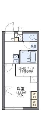 レオパレスコンフォール石橋Ｃ 202｜岡山県倉敷市笹沖(賃貸アパート1K・2階・22.02㎡)の写真 その2