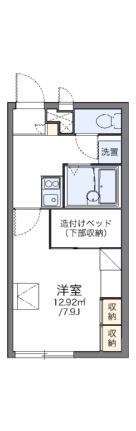 レオパレスアークハイツII 205｜岡山県岡山市東区瀬戸町江尻(賃貸アパート1K・2階・22.02㎡)の写真 その2