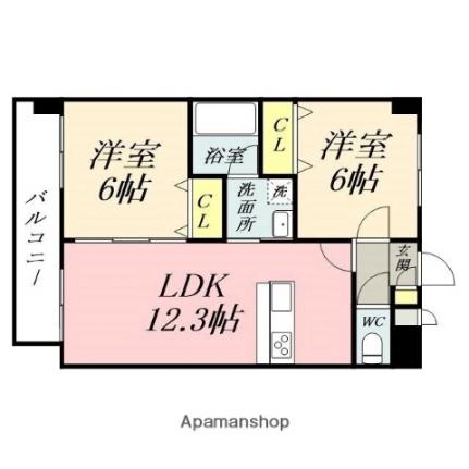 ＡｒｃＳｔａｇｅ柳町 1001 ｜ 岡山県岡山市北区柳町１丁目（賃貸マンション2LDK・10階・53.86㎡） その2