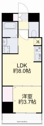 月光　大雲寺 103｜岡山県岡山市北区東中央町(賃貸マンション1LDK・1階・29.69㎡)の写真 その2