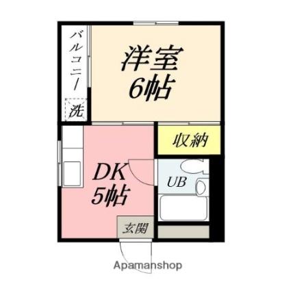 メゾン富士岡山 302｜岡山県岡山市北区幸町(賃貸マンション1DK・3階・23.10㎡)の写真 その2