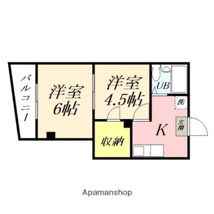 ウェーブレジデンス医大東 502｜岡山県岡山市北区岡町(賃貸マンション2K・5階・24.00㎡)の写真 その2