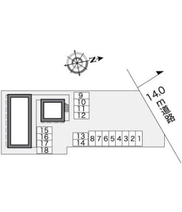 レオパレスよねぐらII 207｜岡山県岡山市南区米倉(賃貸アパート1K・2階・22.35㎡)の写真 その18