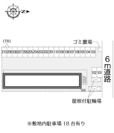 レオパレスブルースカイI 102｜岡山県岡山市北区平田(賃貸アパート1K・1階・23.18㎡)の写真 その14