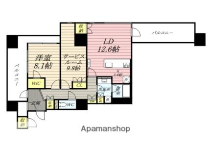 ＬＡ　ＭＩＡ　ＣＡＳＡ 903｜岡山県岡山市南区東畦(賃貸マンション1SLDK・9階・85.69㎡)の写真 その2