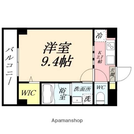 ＴＨＥ　ＭＯＤＥＲＮ　桑田町 602｜岡山県岡山市北区桑田町(賃貸マンション1K・6階・30.24㎡)の写真 その2