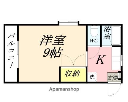 岡山県岡山市北区東花尻(賃貸マンション1K・4階・24.49㎡)の写真 その2