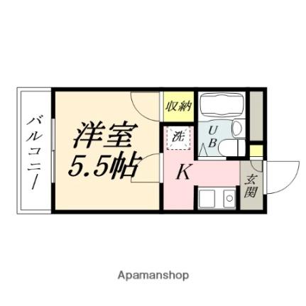 岡山県岡山市北区今７丁目(賃貸マンション1K・3階・19.80㎡)の写真 その2