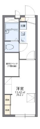 レオパレスよねぐらII 202｜岡山県岡山市南区米倉(賃貸アパート1K・2階・22.35㎡)の写真 その2