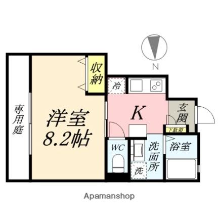 ブランブロック白石 103｜岡山県岡山市北区白石(賃貸アパート1K・1階・28.91㎡)の写真 その2